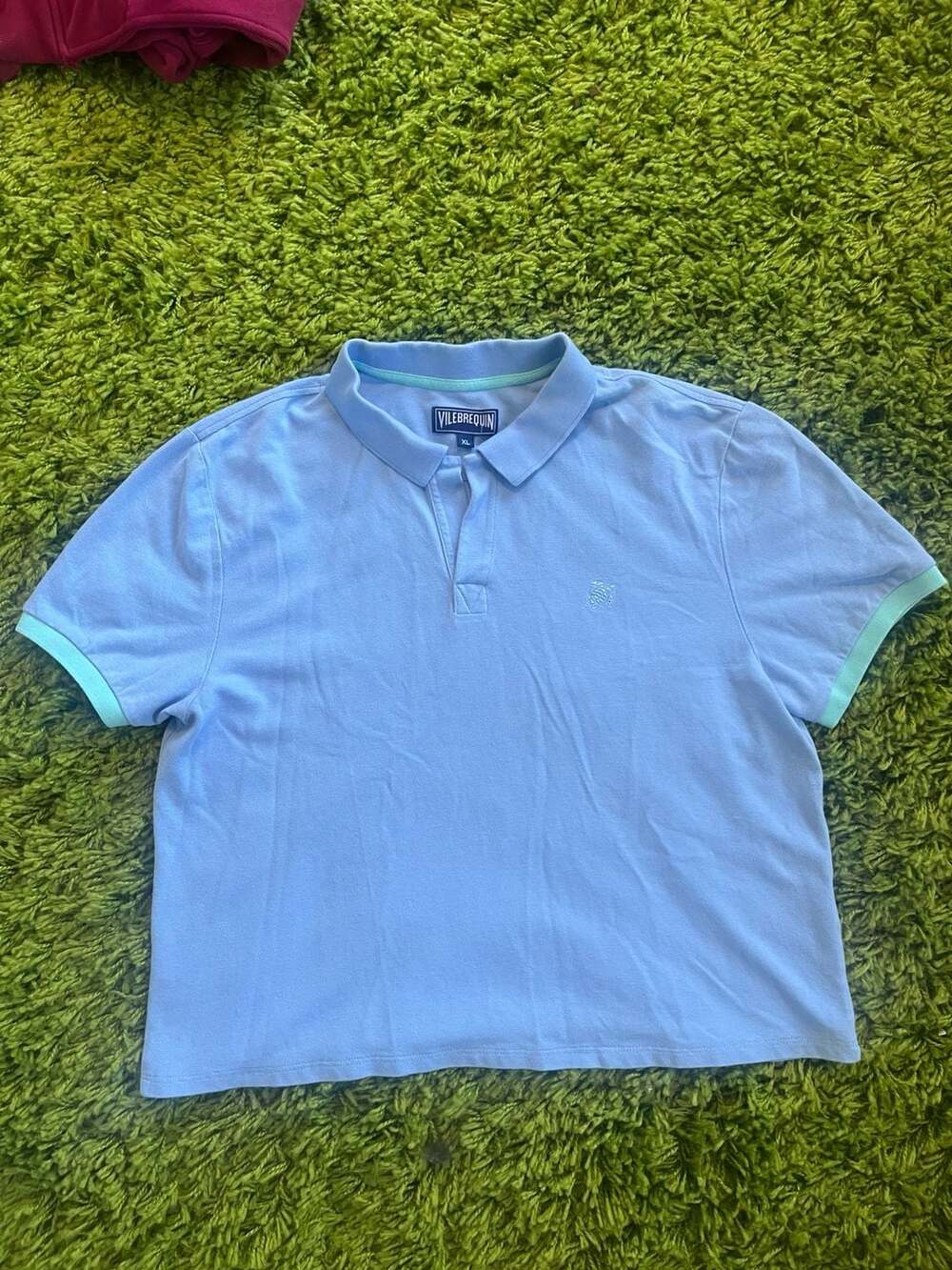 Vilebrequin Palatin women’s Short Sleeve Cotton Pique Polo Shirt in Blue